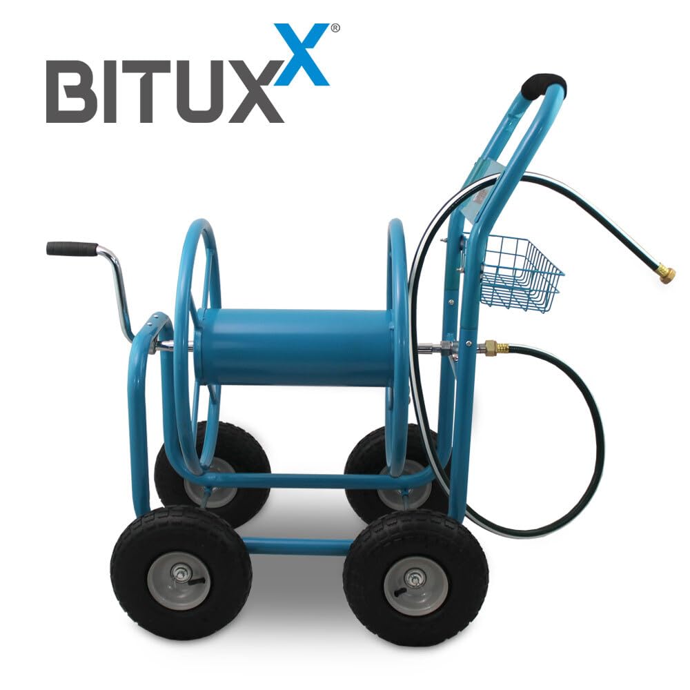 Bituxx Gartenschlauchwagen Schlauchwagen Schlauchaufroller Handwagen Karre bis 70m 3/4"