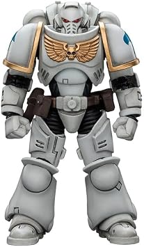 JOYTOY Action Figures Warhammer 40K Space Marines White Consuls Intercessors 1 1/18 Movable Model Collectible Figurine Ages 15+