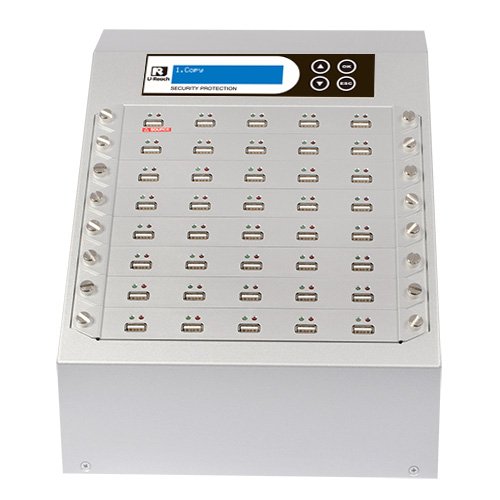 Ureach 1:39 USB Duplicator 2GB/Min - Standalone Flash Drive Copier/Eraser - Clones Thumb Drives Up to 33MB/Sec - Intelligent 9 Silver Series (UB940S)