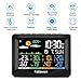 Kalawen Home Wireless Weather Station Multiple Sensors with Atomic Clock, Indoor/Outdoor Thermometer Wireless Humidity Barometer Monitor