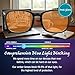 ORANZI 98.6% Blue Light Blocking Glasses for Computer & Gaming - Anti Harmful Blue Ray for Better Sleep, Amber Lenses Anti Fatigue & Eye Strain