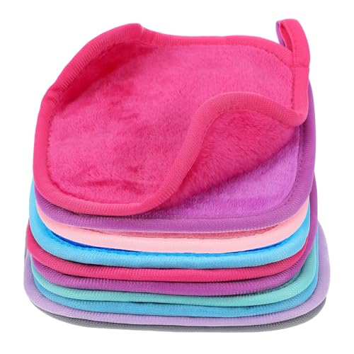7 unidades de paños para la cara, almohadillas desmaquillantes de maquillaje, paños desmaquillantes lavables de microfibra, paños de limpieza facial, almohadillas desmaquillantes reutilizables (16 x - imagen 7