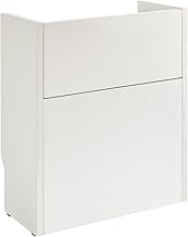 IBUYKE JPWNS007W Cable Box, Wooden, 2-Tier Storage, Cable Router, Storage Box, Hidden, Wiring Cover, With Door, Large Smartphone Stand Function, 15.7 x 5.7 x 17.7 inches (40 x 14.5 x 45 cm)