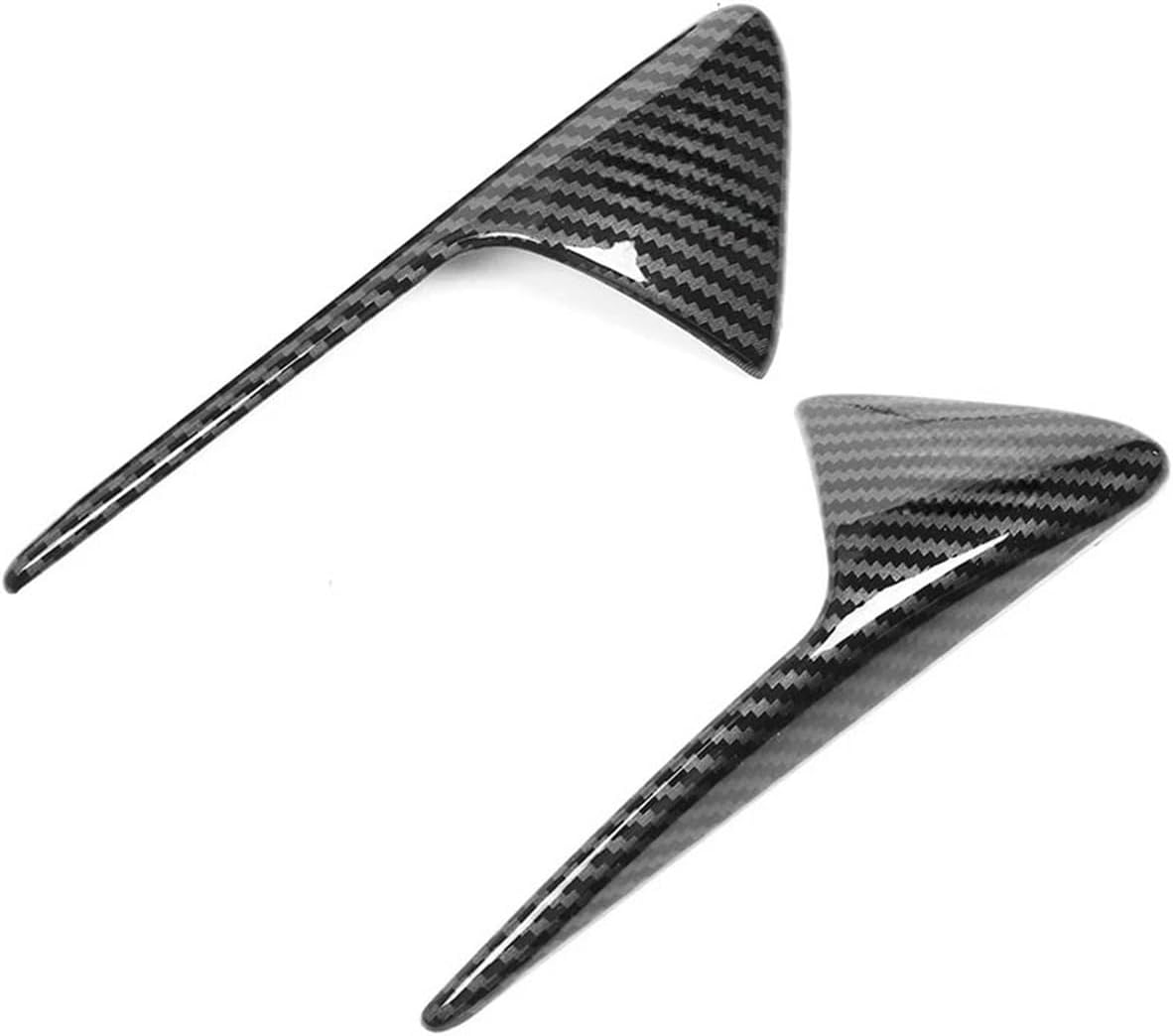 Side Camera Protection Cover Compatible with Model Y/3 Body Kit ABS Carbon Fiber Side Camera Decorative Leaf Panel Accessories 2023(M3Y Matte Carbon)