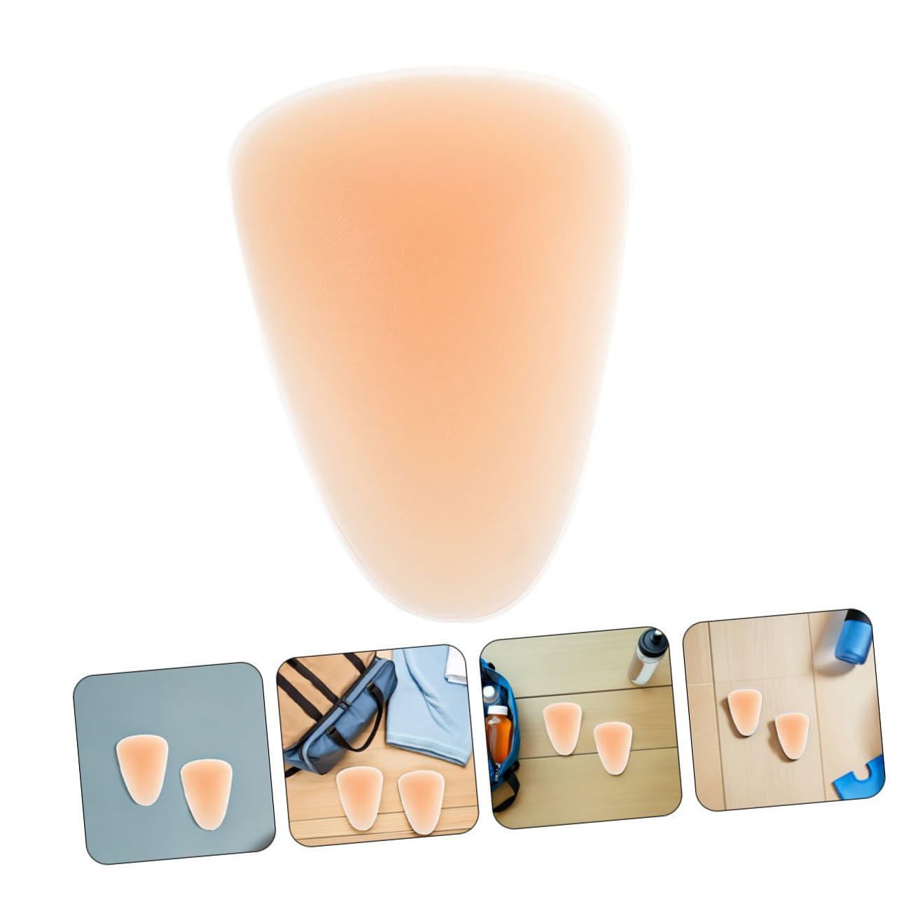 SUPVOX Ginocchiere in Silicone Protezione da Cadute e Supporto Completo per Ginocchio 4 Pezzi per Pattinaggio per Principianti e Unisex