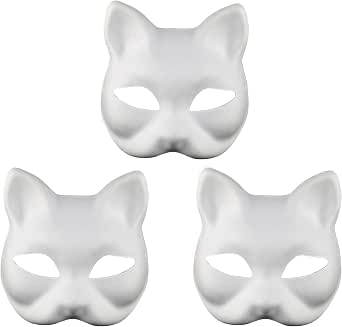 DIY Weiße Masken Zum Bemalen – Blanko Papier-Masken Für Halloween, Cosplay & Kindergeburtstag – Kreativ-Set