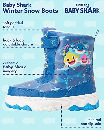 Nickelodeon Boy's Baby Shark Winter Water Resistant Insulated Snow Boots (Toddler/Little Kid)2
