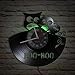 Timethink 12'' Hoo Hoo Baby Owl LED Vinyl Record Wall Clock with 7 Colors Changing, Kid Room Nursery Decorative Animal Wall Decor Night Light Silent Quartz Non-ticking Wall Clock Watch Owl Lovers Gift