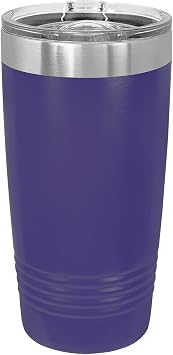 Customized Polar Camel 20 oz. Vacuum Insulated Ringneck Tumbler with Slider Lid Personalized With Your Text (Purple)