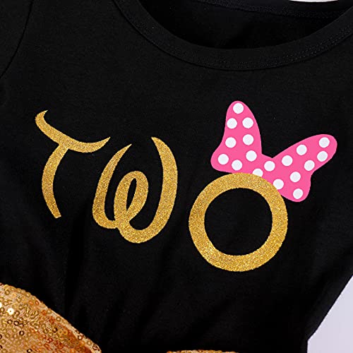 IMEKIS Baby Girls Mouse 1st 2nd Birthday Dress Polka Dots Tulle Tutu Cake Smash Summer Party Photo Props3