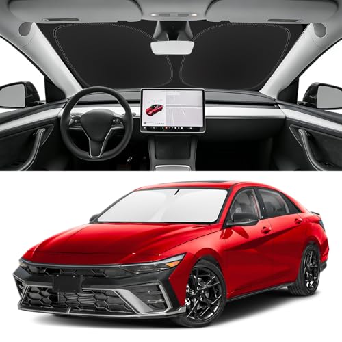 Image of Custom Fit Windshield Sun Shade for Hyundai Elantra 2021-2026