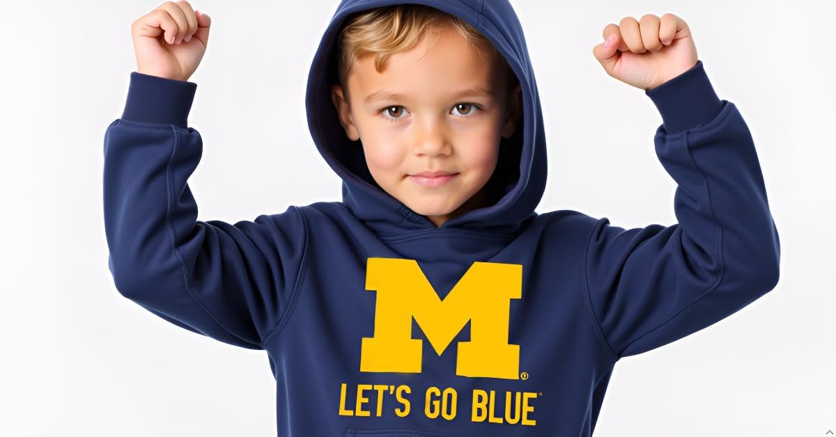 Wes and Willy Youth Boys College Team Organic Cotton Slogan Pullover Hoodie