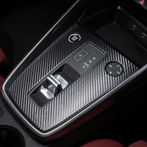 BETTERHUMZ Car Center Console Gear Shift Panel Frame Cover Trim Compatible with Audi A3 8Y S3 RS3 Sportback 2021-2025 for Alcantara Sticker Interior Molding Accessories (Carbon)