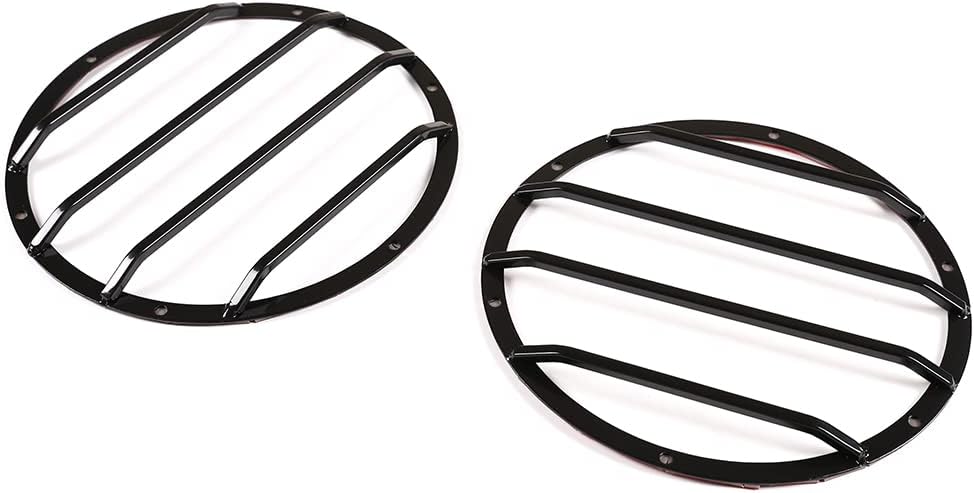 LLKUANG Car Headlight Guard,Front Headlight Cover Trim Compatible with Toyota FJ Cruiser 2007-2021 Auto Lampshade Lamp Frame Protector, Exterior Turn Signal Headlight Guard-1 Pair (Style A)