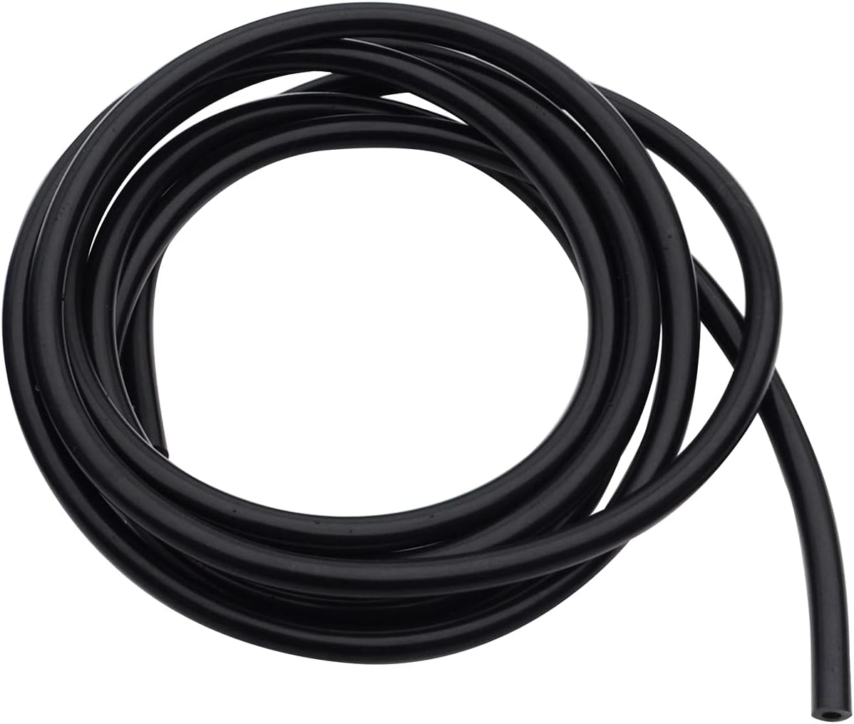 AC PERFORMANCE ID 5/16" (8mm), Wall Thickness 2.5mm, Silicone Vacuum Tubing Hose, 15 Feet per roll (4.5 Meter), 60 psi Maximum Pressure, Black