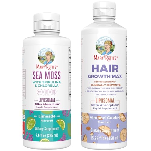 MaryRuth Organics Sea Moss + Hair Growth Liposomal Bundle (Certified)