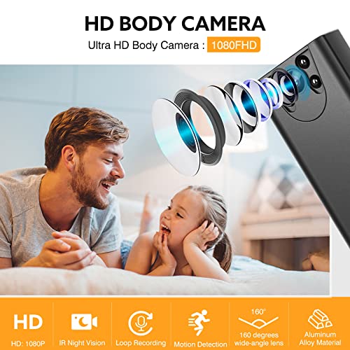 Losfom Z01 Body Camera With Audio, 1080P Body Worn Cameras With Infrared Night Vision, Wearable Body Camera With Upgrade Rotate Clip, Support 10Hr Battery Life For Riding,Meeting, Home(With 32Gb) #TOP3