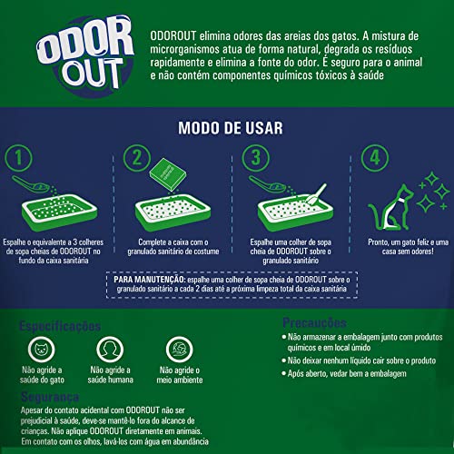 ODOROUT Aditivo para areia de gato