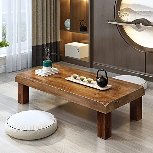 Mesa tatami de café japonesa de madera maciza moderna para salón pequeño 3