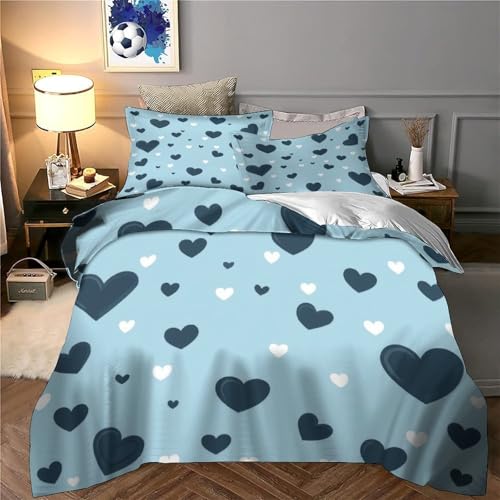 Housse de couette zippée anti-acarienne lit simple fille 3D - 6