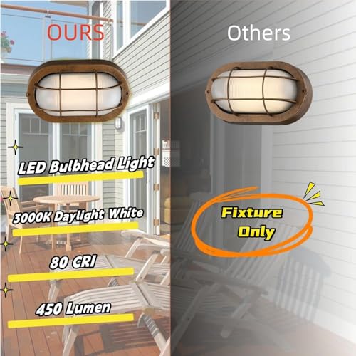 Lampe d'extérieur LED bronze variable 6W 450lm étanche pour façade maison - 2