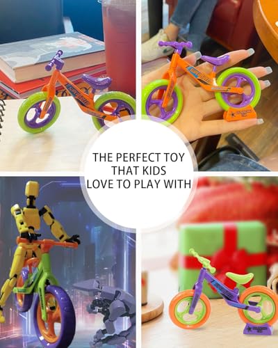 HSIXHAF 2 pcs Deko Fahrrad Miniatur, Mini Spielzeug, Fahrrad Deko, Mini Fahrrad - Maßstab 1:18, Exquisites Fahrradmodell, Fahrrad-Desktop-Dekoration, Fahrrad-Ornamente