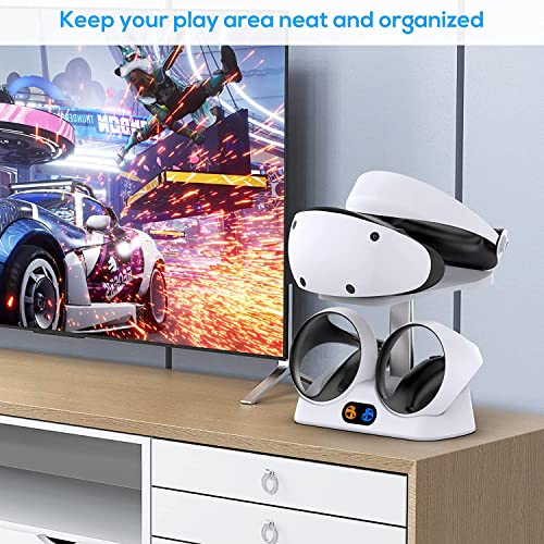 Suporte de carregamento rápido para PS VR2 Sense Controller, Dual Charger Dock Station para PS5 VR2