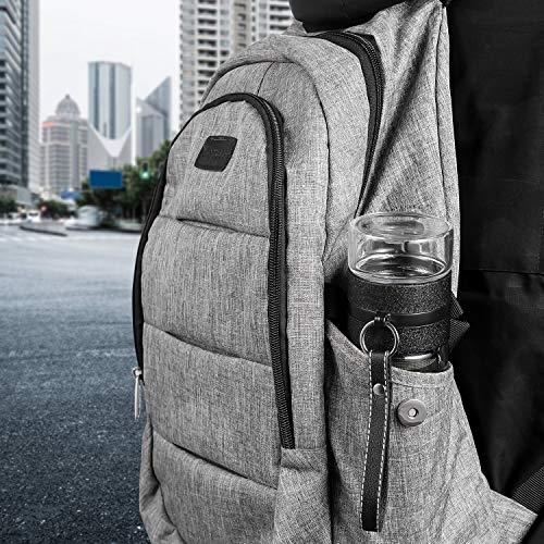 Ceoon 13Oz Double Wall Glass Water Bottle Tea And Water Separation Tea Bottle Mug Cup With Tea Infuser (Black) #TOP5