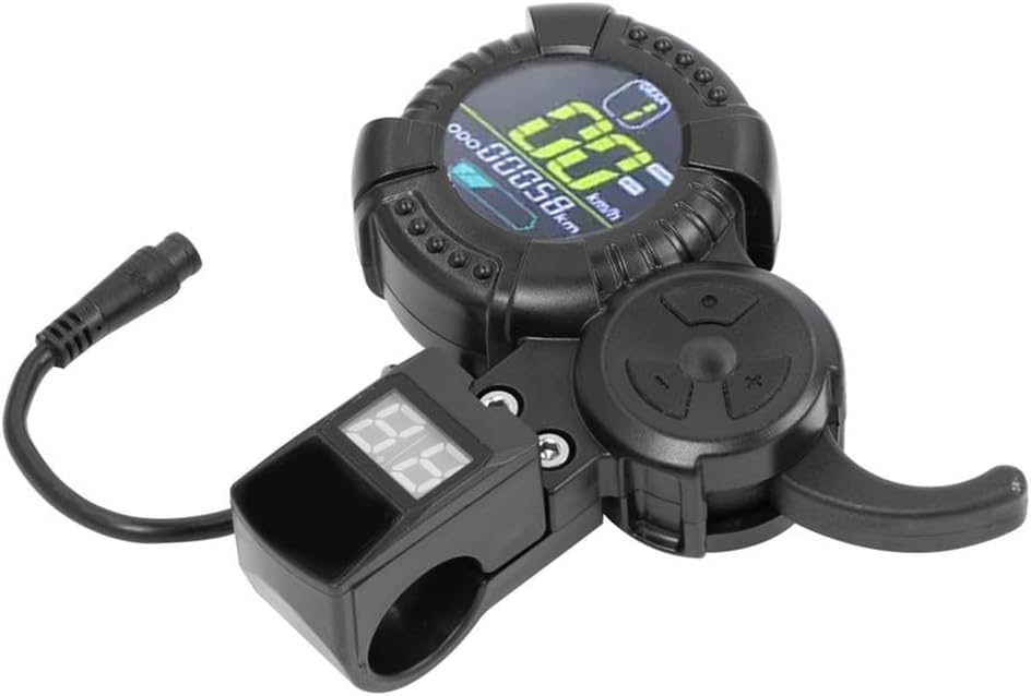 Electric Thumb Throttle, Electric Scooter Throttle & NFC Card for VSETT 8 10 11 Pro 10X Display Trigger Display, Communication Instrument with Display for Electric Scooter Controller