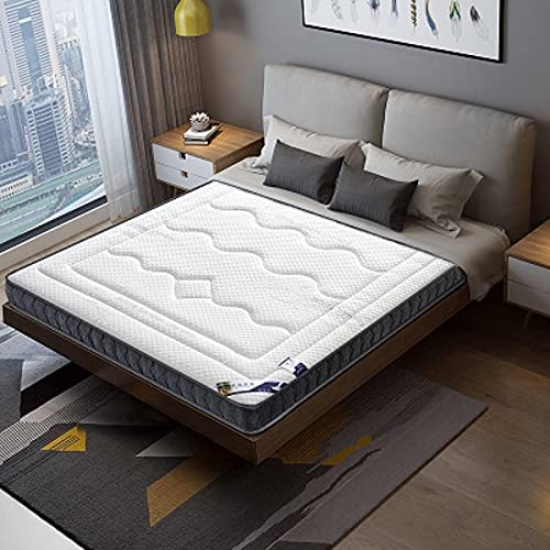 Qqcc Mattress Topper 10Cm Natural Latex Mattress Memory Foam Filling Breathable Comfortable Rebound Tatami Thickness Mat King Full Twin Size (Color : Grey, Size : 90X200Cm 6Cm) #TOP3