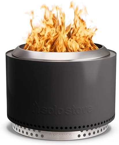 Miniatura 9 de Solo Stove Yukon - Paquete exclusivo de Amazon, hoguera sin humo con soporte, tapa y refugio, hoguera de acero inoxidable para quemar leña con