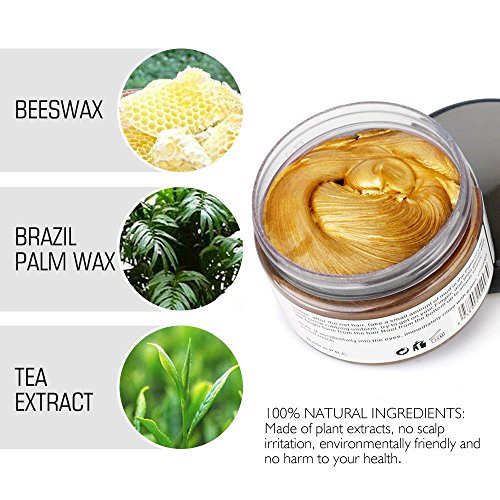 Hair Coloring Wax, Gold Disposable Instant Matte Hairstyle Mud Cream Hair Pomades For Kids Men Women To Cosplay Nightclub Masquerade Transformation #TOP2