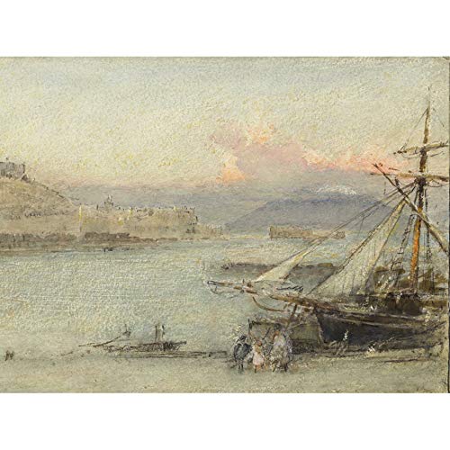 Albert Goodwin Naples 1910 Painting Unframed Wall Art Print Poster Home Decor Premium