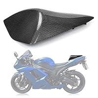 Soziusabdeckung Stuhlkappe Rücksitzbank, PSLER Rücksitzabdeckung Verkleidung Heckspoiler Schutz für Kawasaki Ninja ZX6R 2007-2008 (Kohlenstoff)