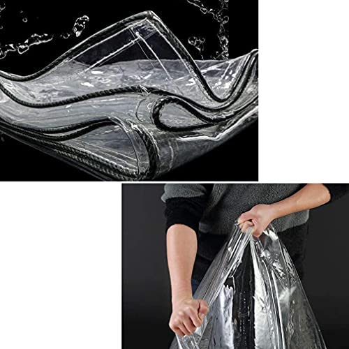 Lona impermeable transparente de PVC resistente con ojales para suelo 3