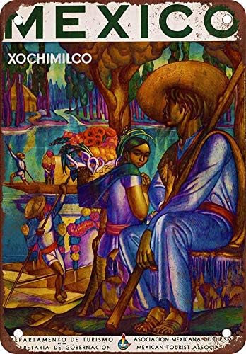 Metal Sign - Mexican Tourism - Vintage Wall Decor Art 8x12 inch