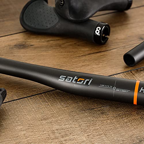 Satori Horizon Bow Professional Level Mtb Mountain Bike Bicycle Full Carbon Fibre Flat Straight Handlebar 31.8Mm - Super Light - Width 720Mm #TOP2