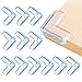 20 Piezas Protecciones para Esquinas, Protectores de esquina para Niños, Seguridad Esquinas Bebes, Transparente Cubre Esquinas para Mesas y Muebles con Adhesivo Fuerte (Forma de L)