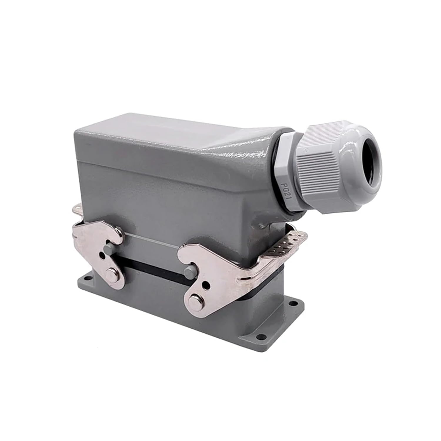 Heavy Duty Connectors HDC-HE-024-1/2/3/4 F/M 24pin Industrial Rectangular Aviation Connector Plug 16A 500V Screw Connection(Hdc-he-024-1)