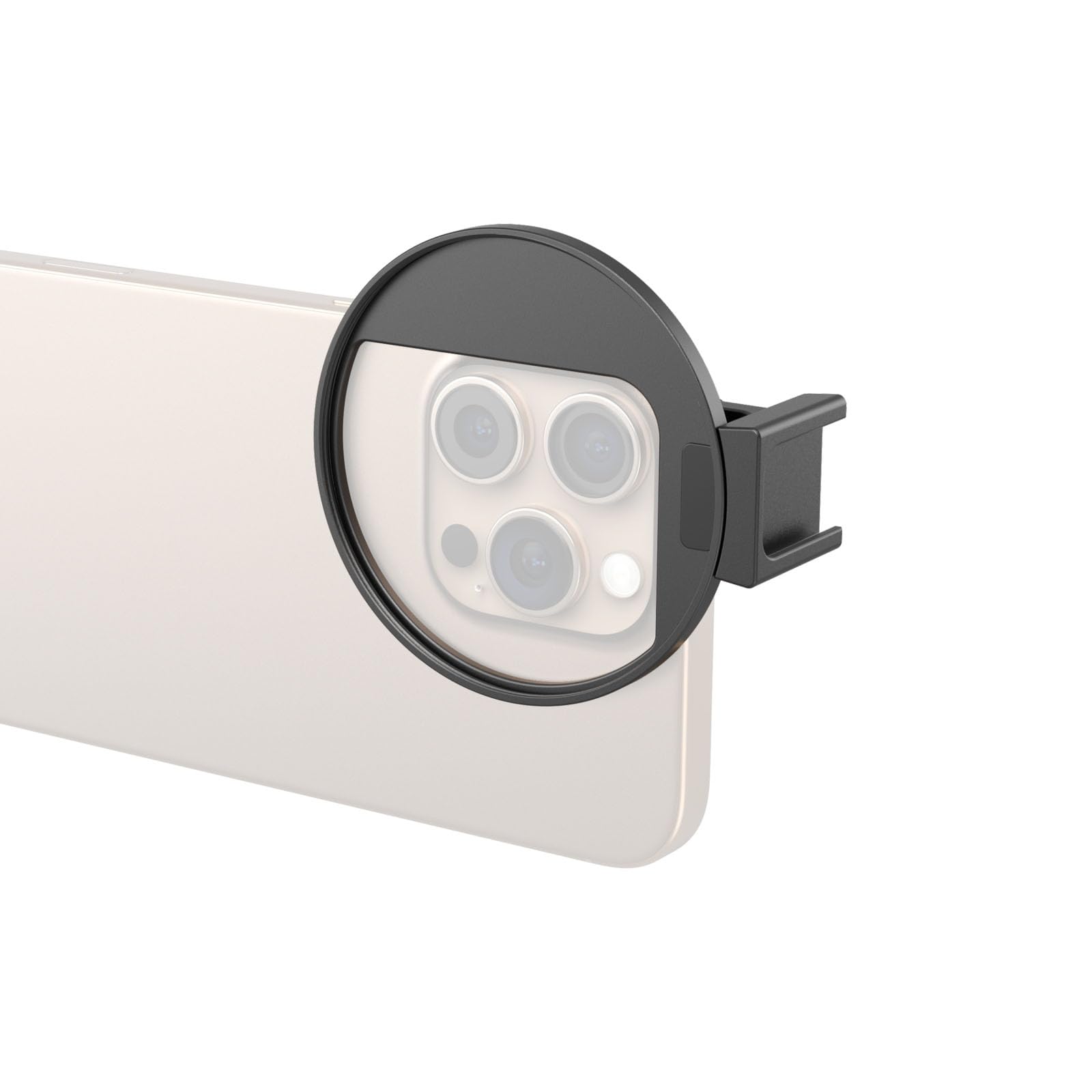 SMALLRIG Adaptateur de Filtre Fileté Universel 67 mm pour Photographie sur Téléphone, Compatible avec Les Filtres Filetés 67 mm et Les Eclairages LED, Support de Griffe Froide Intégré - 5174