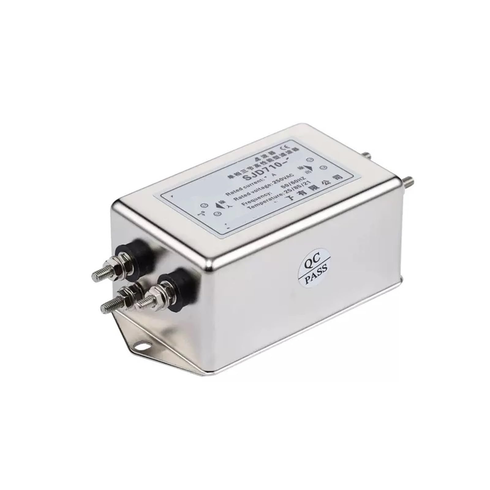 Filtro de alimentación monofásico SJD710-15A de tres secciones AC 220V antiinterferencias