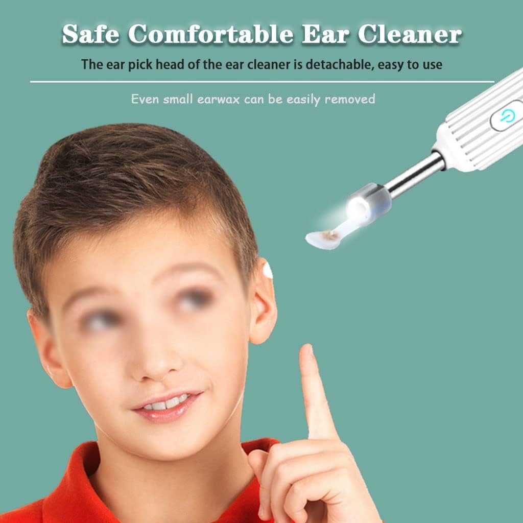 Ear Wax Removal Tool with Light 500W Pixel HD Visual, Smart Wireless Ear Inspection Camera, 3.9mm Lens Handheld Otoscope(White Color)