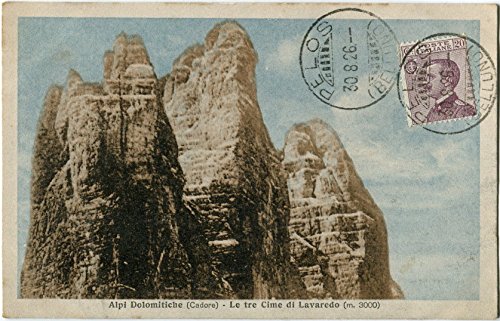 1926 Pelos - Alpi Dolomitiche Cadore Tre Cime Lavaredo Belluno - FP COL VG Cartolina Postale