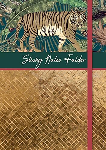 The Gifted Stationery Sticky Notes and Lined Pad Folder Set, Various Sizes and Designs for Office and School. Perfect for Bullet Journal, Diary and Notebooks (Abundance)