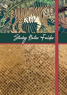 The Gifted Stationery Sticky Notes and Lined Pad Folder Set, Various Sizes and Designs for Office and School. Perfect for Bullet Journal, Diary and Notebooks (Abundance)
