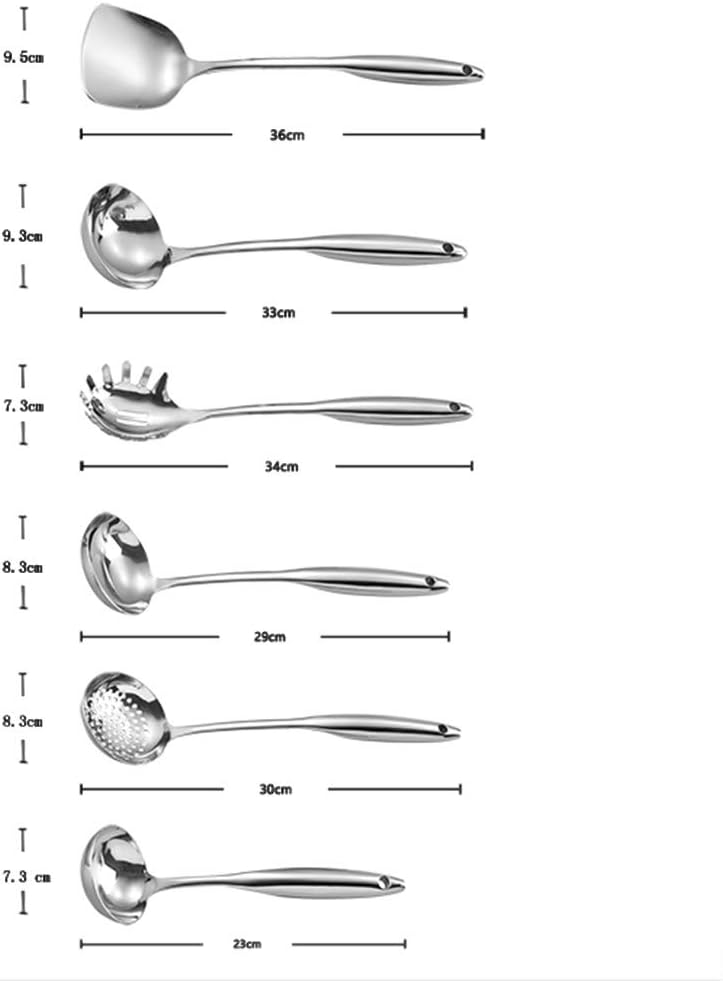 Stainless Steel Kitchen Utensil Set – 6 Cooking Utensils Set – – Nonstick Cookware Set SK-81