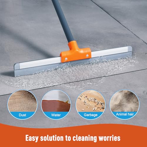 image for CLEANHOME Rubber Floor Squeegee for Concrete Floor, Tile Floor, Metal 