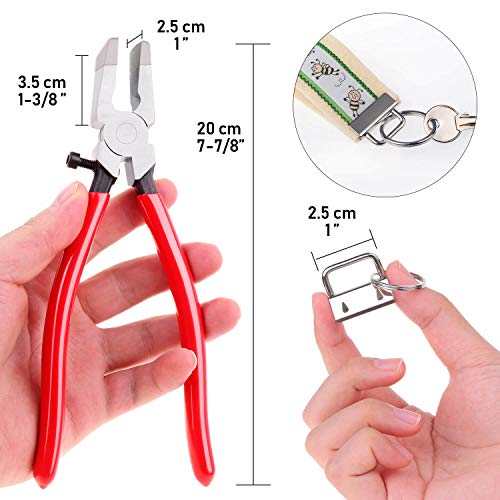 image for Key Fob Hardware, Shynek Keychain Hardware Set Includes 40pcs Key Fob 