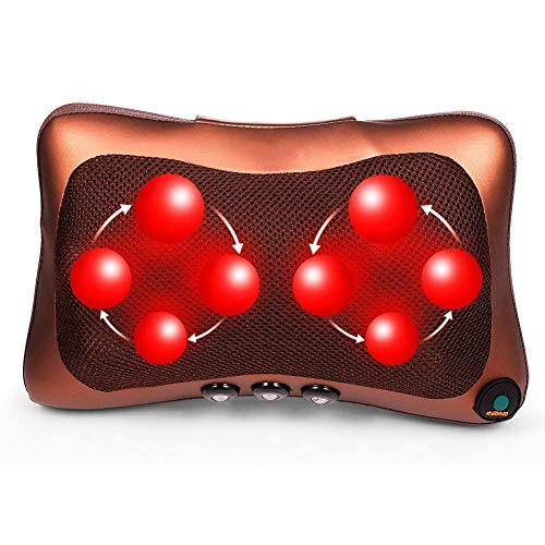 Pujuas Auto Massagekissen Massagegeräte mit Infrarot Wärmefunktion Massage