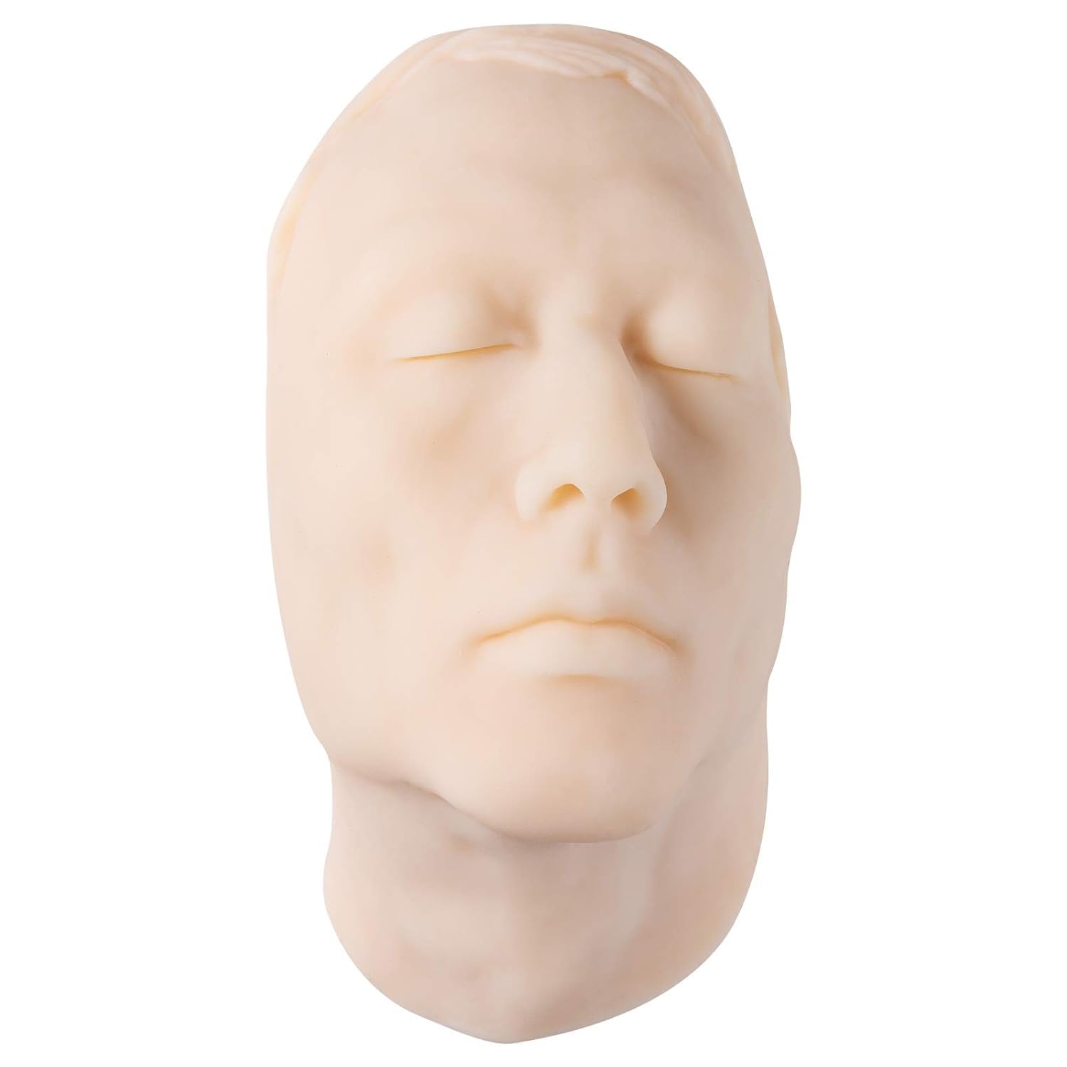 AMITD Maniquí de entrenamiento por inyección con huesos faciales, para práctica de sutura de microplástico, hombre